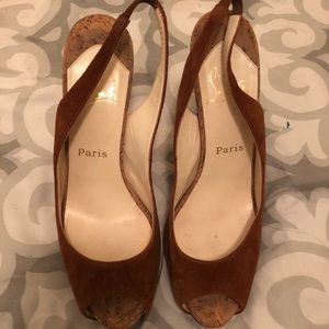 Size 40 sling back Christian Louboutin